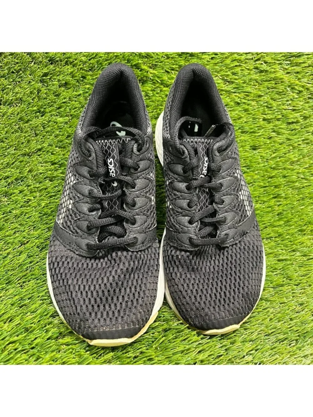 Asics RoadHawk FF2 Womens Size 6.5 Black White Athletic Running Shoes Sneakers